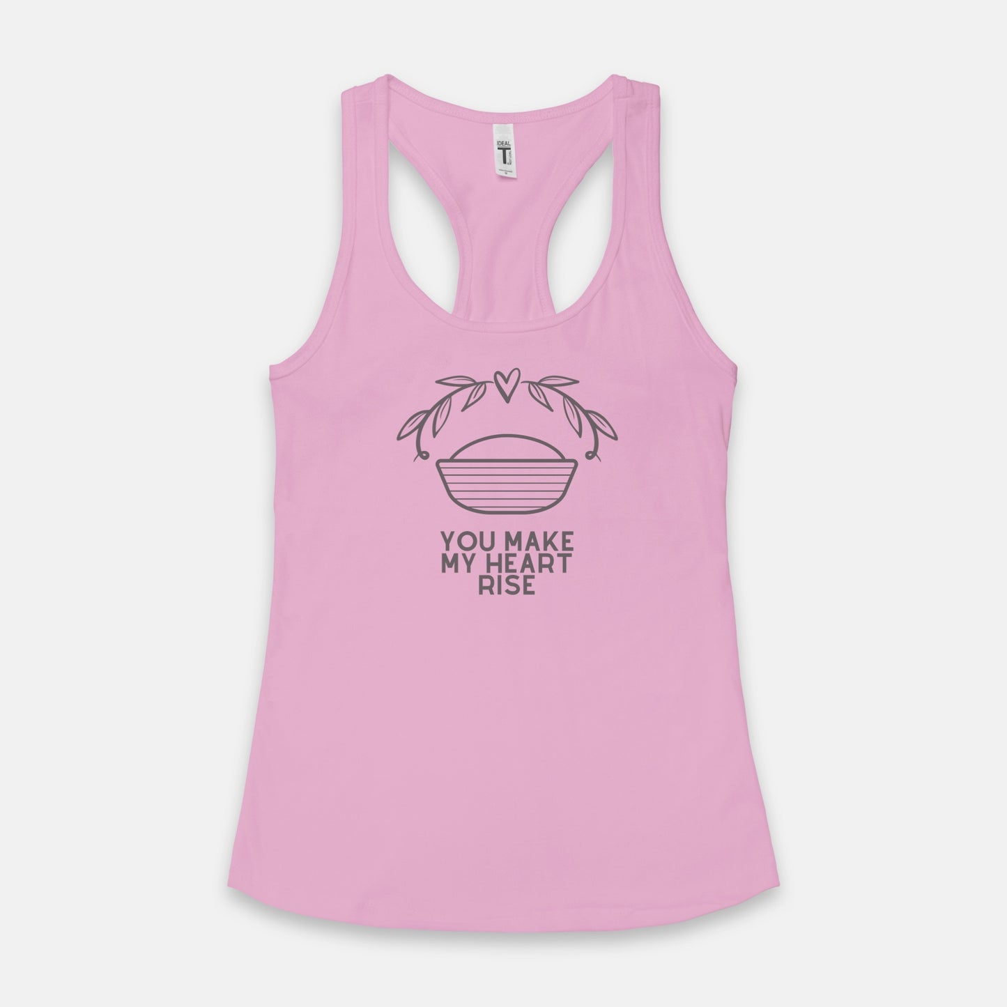 You Make My Heart Rise Racerback Tank
