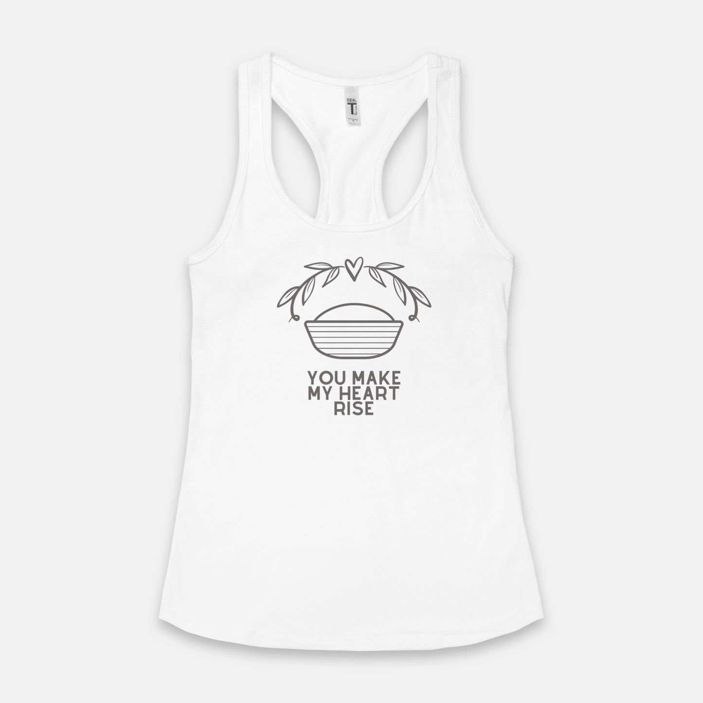 You Make My Heart Rise Racerback Tank