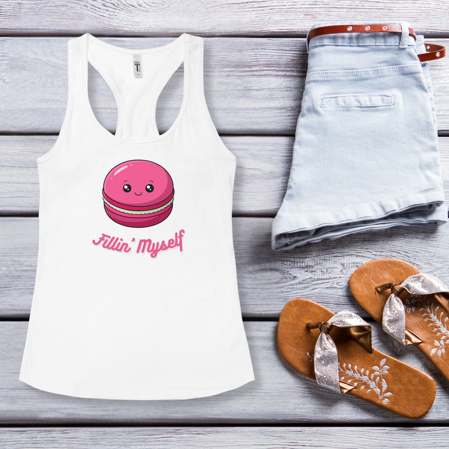 Fillin' Myself Women's Racerback Tank