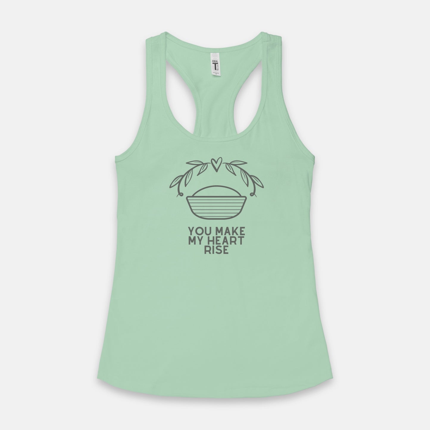 You Make My Heart Rise Racerback Tank