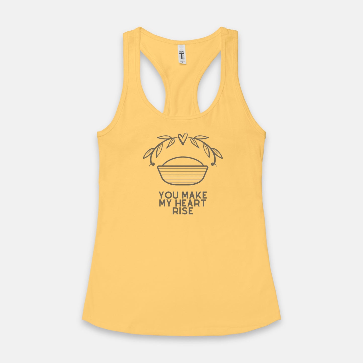 You Make My Heart Rise Racerback Tank